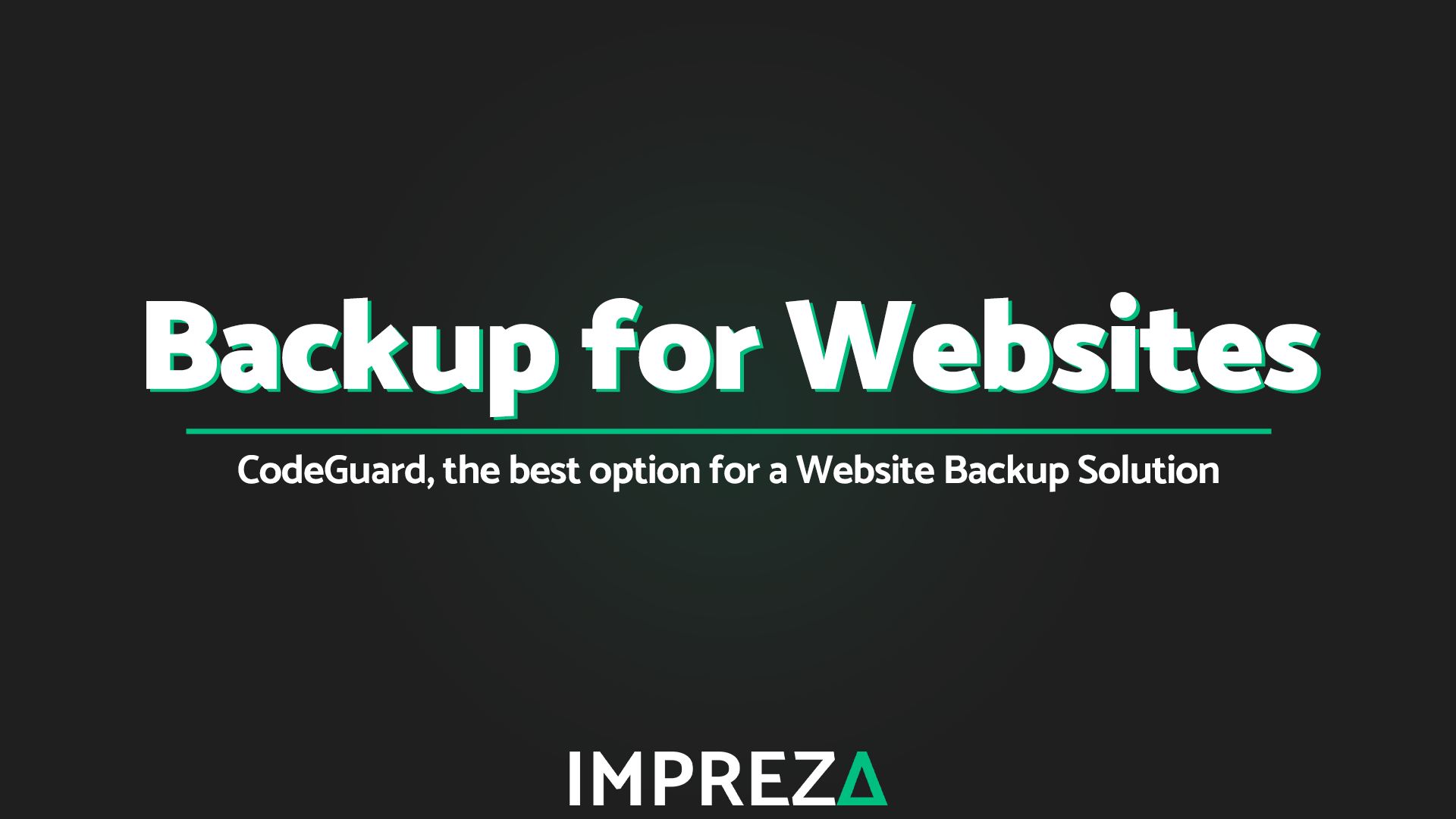 CodeGuard, the only option for a complete Website Backup - Impreza Host
